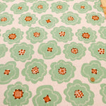C/L Canvas Printed Fabric Flower Biscuit - nomura tailor