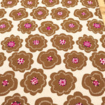 C/L Canvas Printed Fabric Flower Biscuit - nomura tailor