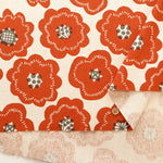 C/L Canvas Printed Fabric Flower Biscuit - nomura tailor