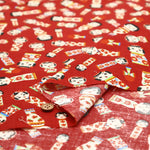 Cotton Sharting Printed Fabric - Kokeshi Dolls - nomura tailor