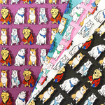 Cotton Sharting Printed Fabric 犬祭り - nomura tailor