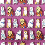 Cotton Sharting Printed Fabric 犬祭り - nomura tailor