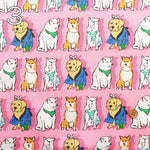 Cotton Sharting Printed Fabric 犬祭り - nomura tailor