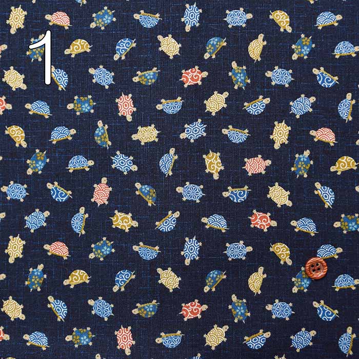 Cotton seating print fabric turtle - nomura tailor