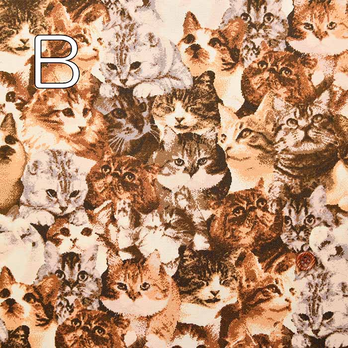 Cotton Ox Print Fabric Cats Full - nomura tailor