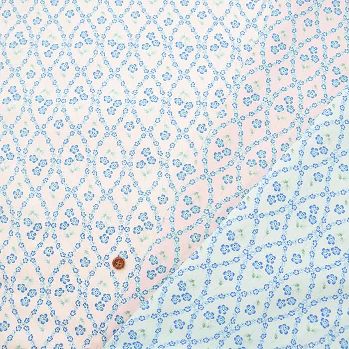 Cotton Ox Printed Fabric Nemophila - nomura tailor