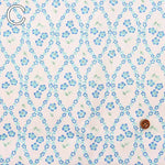 Cotton Ox Printed Fabric Nemophila - nomura tailor