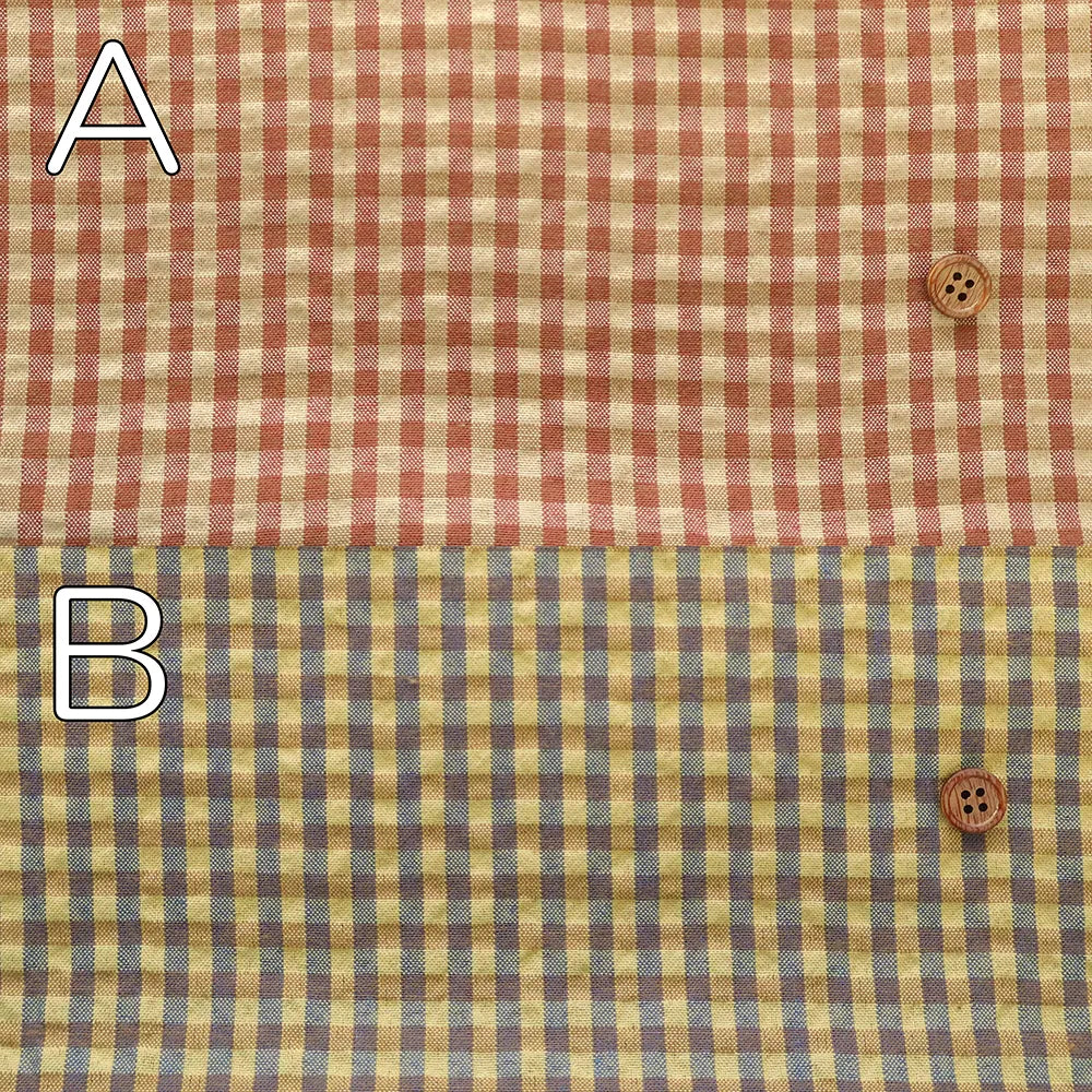 Made in China T/Cサッカー先染チェック生地（小） - nomura tailor