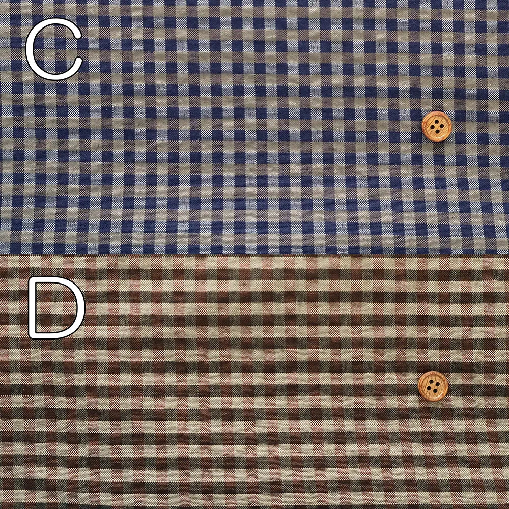 Made in China T/Cサッカー先染チェック生地（小） - nomura tailor