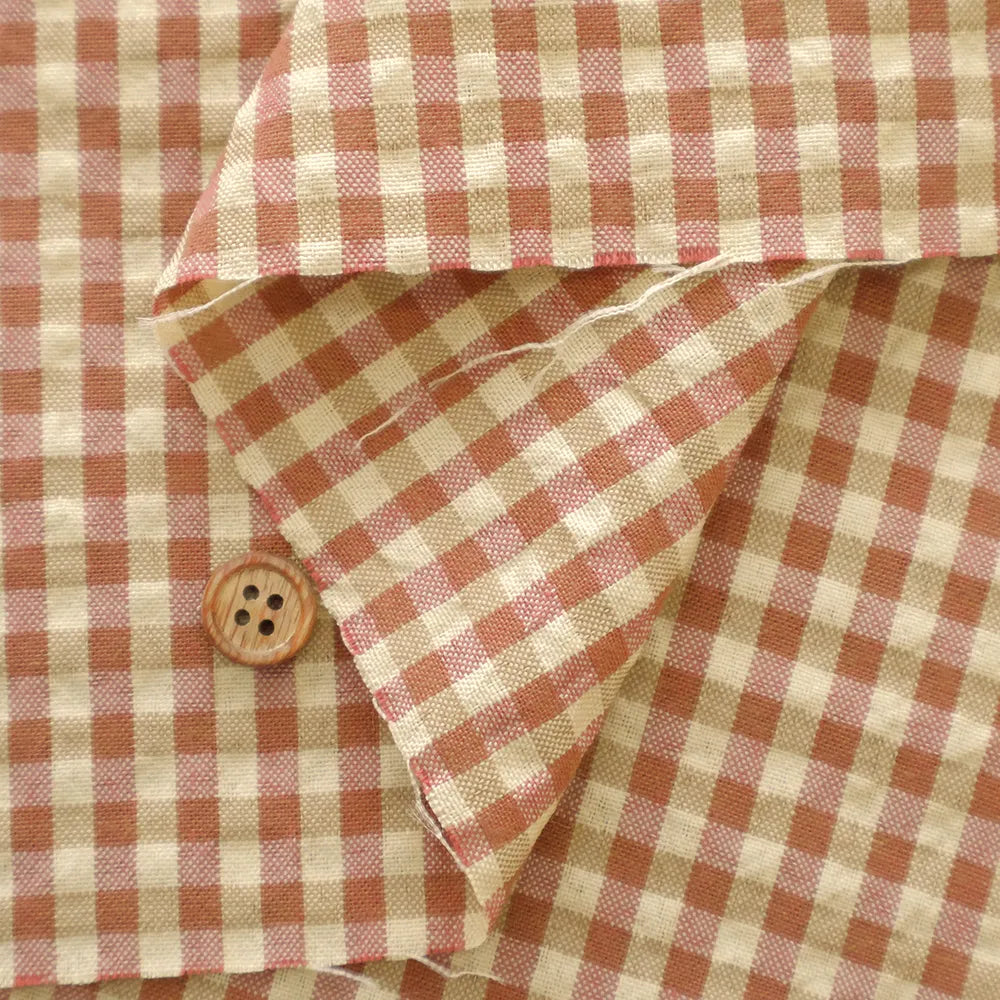 Made in China T/Cサッカー先染チェック生地（小） - nomura tailor