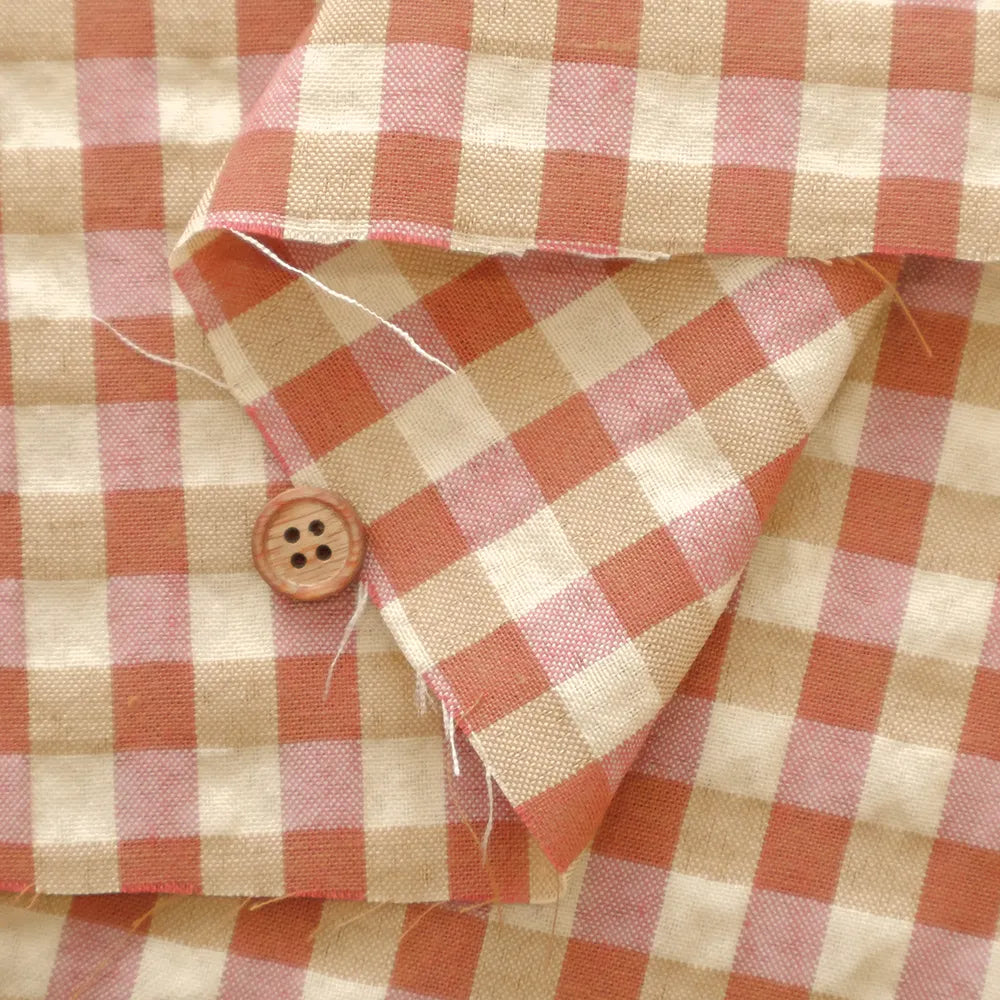 Made in China T/C Seersucker Yarn-Dyed Check Fabric - nomura tailor