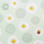 Cotton Ox Printed Fabric Polka Dot Daisy - nomura tailor