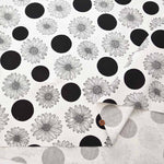 Cotton Ox Printed Fabric Polka Dot Daisy - nomura tailor