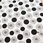 Cotton Ox Printed Fabric Polka Dot Daisy - nomura tailor