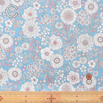 Cotton care printed fabric Joli bouguet Flower - nomura tailor