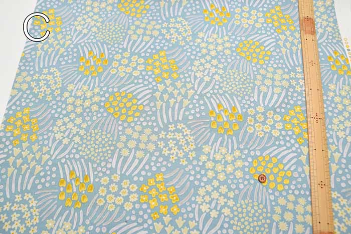 Cotton oxford printed fabric Flower - nomura tailor