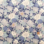 Cotton Twill Printed Fabric - Flower - nomura tailor
