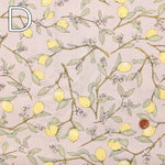 Cotton Broad Print Fabric Lemon - nomura tailor