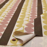 C/L Canvas Printed Fabric Circles and Stripes - nomura tailor