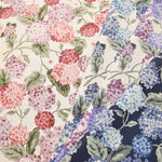 C/L Canvas Printed Fabric Hydrangea - nomura tailor