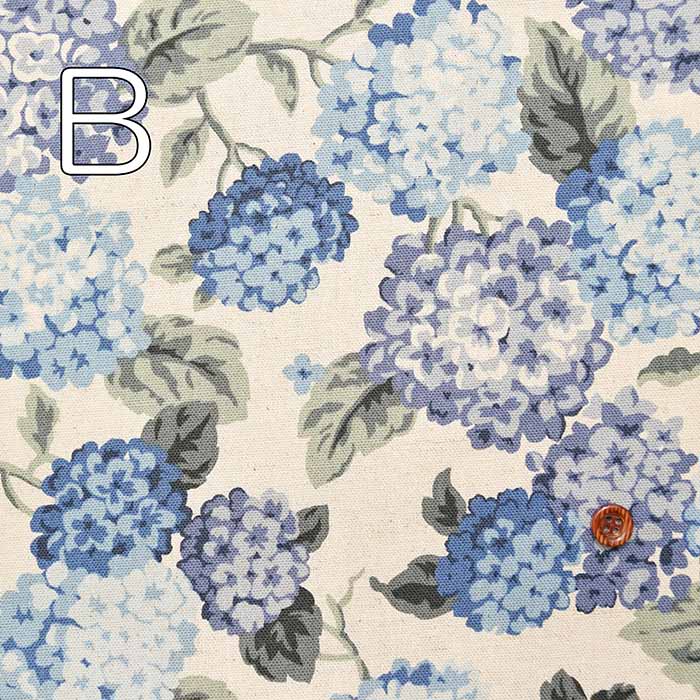 C/L Canvas Printed Fabric Hydrangea - nomura tailor