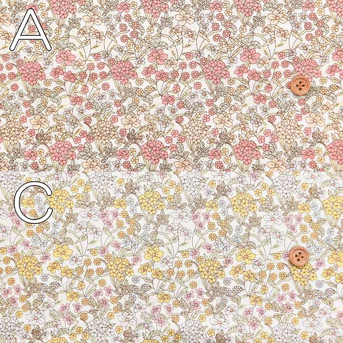 Cotton broadcloth printed fabric Flower - nomura tailor