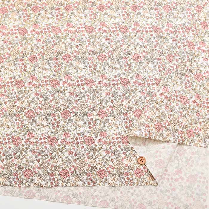 Cotton broadcloth printed fabric Flower - nomura tailor