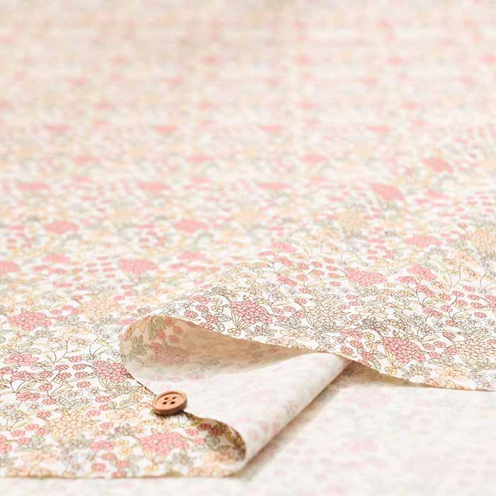 Cotton broadcloth printed fabric Flower - nomura tailor