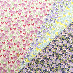 Cotton Broad Printed Fabric - Viola - nomura tailor
