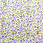 Cotton Broad Printed Fabric - Viola - nomura tailor