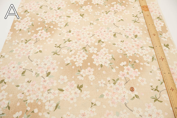 Cotton Southern Cross Printed Fabric - Cherry Blossoms - nomura tailor