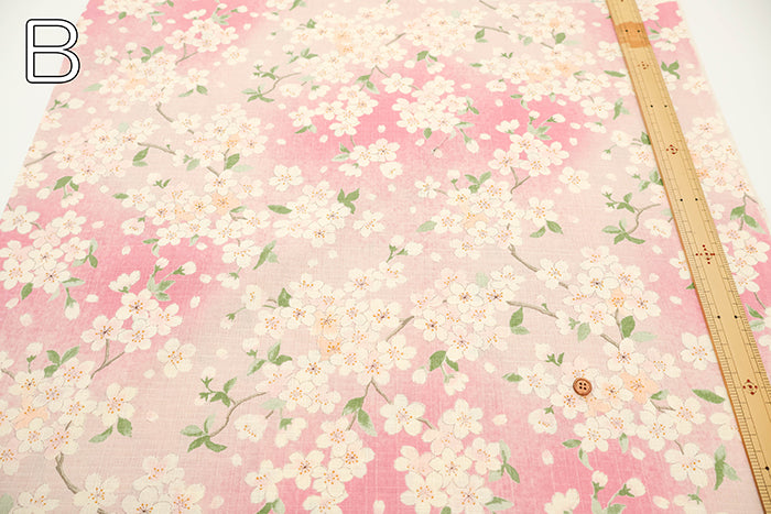 Cotton Southern Cross Printed Fabric - Cherry Blossoms - nomura tailor