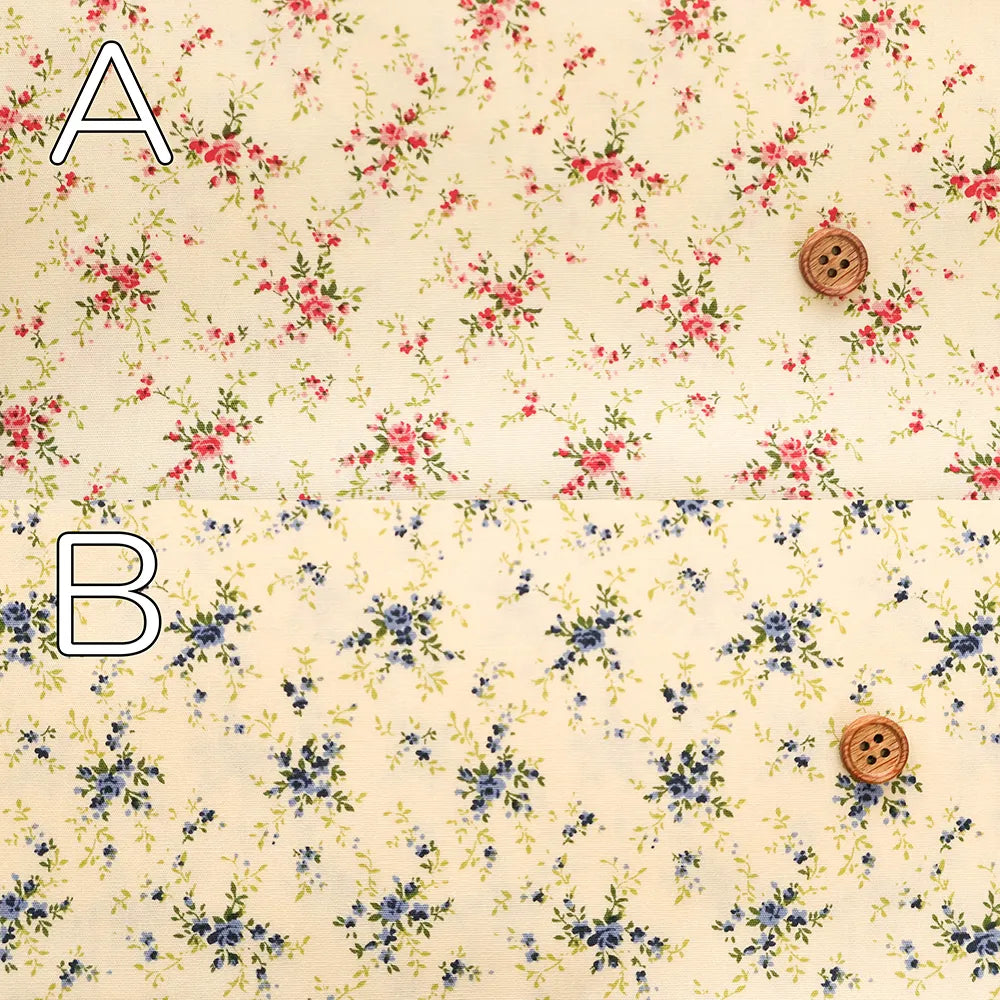 Cotton Broad Printed Fabric - Posy - nomura tailor