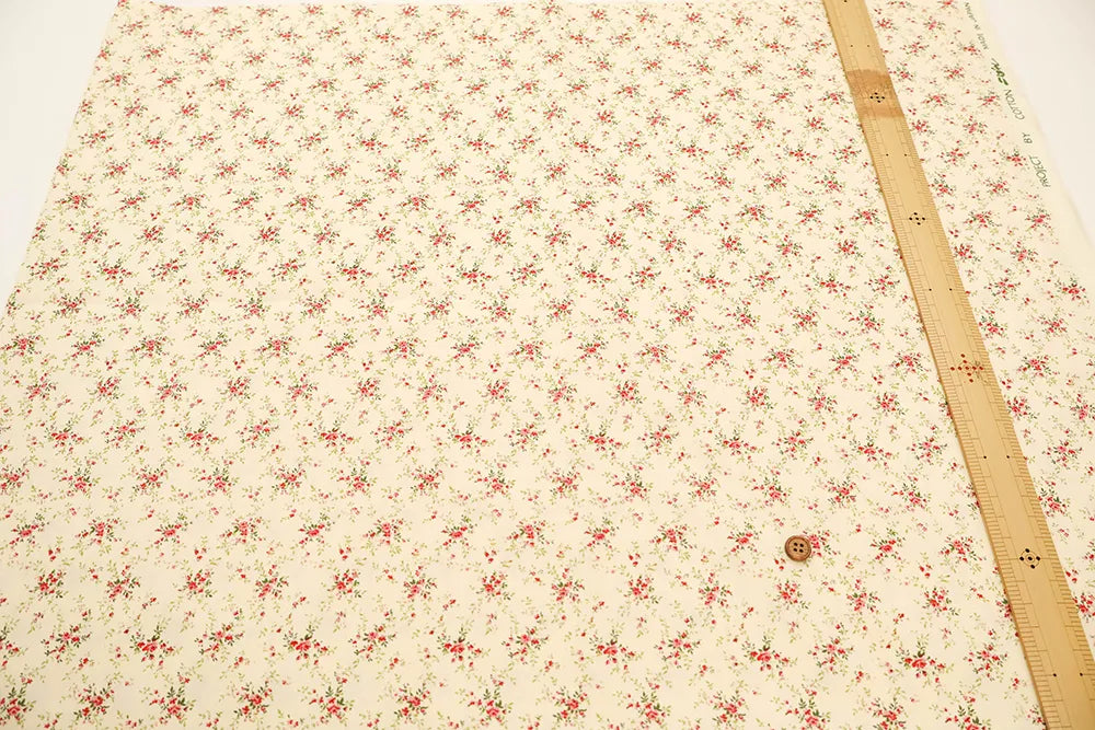 Cotton Broad Printed Fabric - Posy - nomura tailor