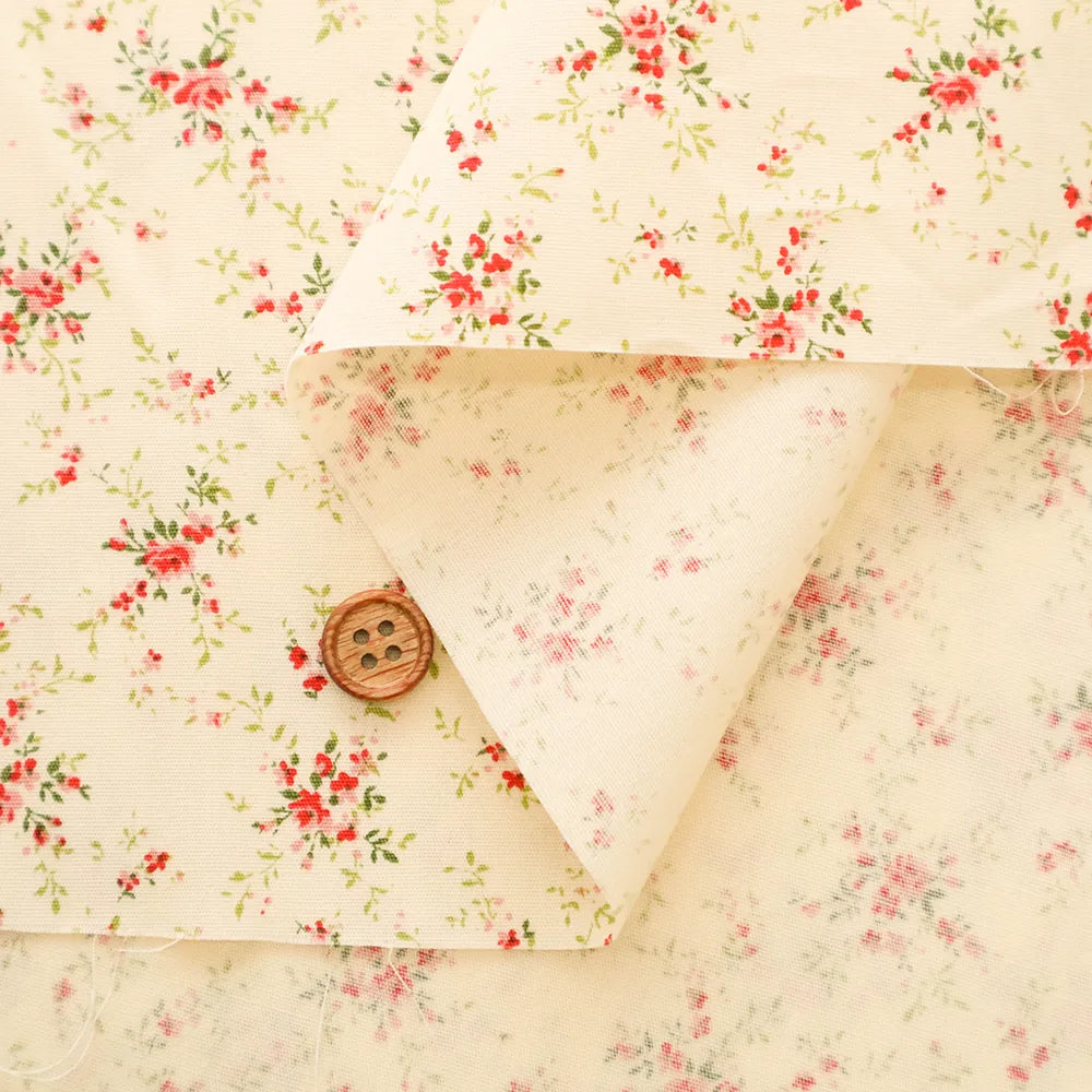 Cotton Broad Printed Fabric - Posy - nomura tailor