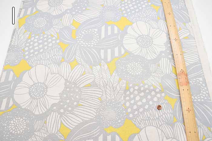 C/L Canvas Printed Fabric Art Flower - nomura tailor