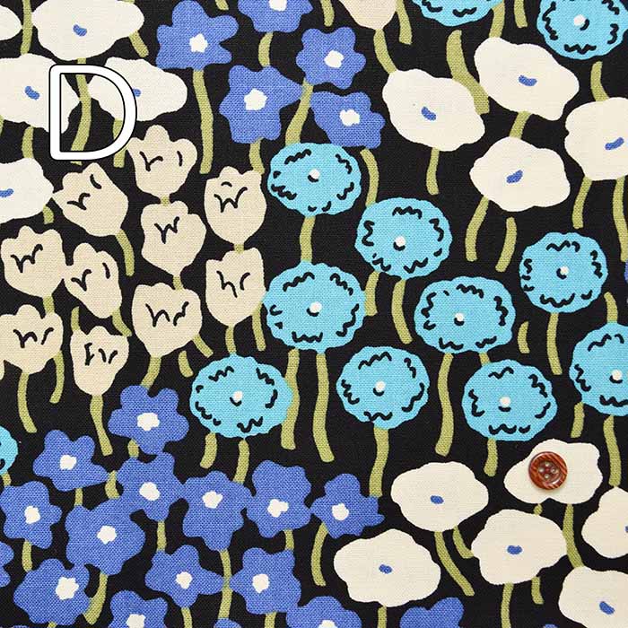 Cotton 10/1 Canvas Printed Fabric Flower Field - nomura tailor