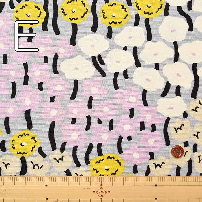 Cotton 10/1 Canvas Printed Fabric Flower Field - nomura tailor