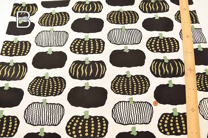 10/1 Cotton Canvas Printed Fabric Pumpkin - nomura tailor