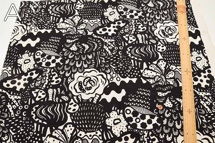 10/1 Cotton Canvas Printed Fabric Mushroom - nomura tailor