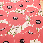 C/L Canvas Print Fabric - Poppy - nomura tailor