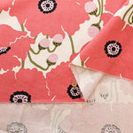 C/L Canvas Print Fabric - Poppy - nomura tailor