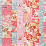 Cotton dobby print fabric Lame patchwork - nomura tailor