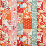 Cotton dobby print fabric Lame patchwork - nomura tailor