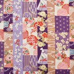 Cotton dobby print fabric Lame patchwork - nomura tailor