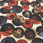 Cotton Dobby Printed Fabric - Umbrella Pattern - nomura tailor