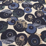 Cotton Dobby Printed Fabric - Umbrella Pattern - nomura tailor