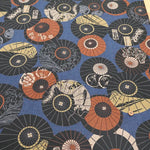 Cotton Dobby Printed Fabric - Umbrella Pattern - nomura tailor