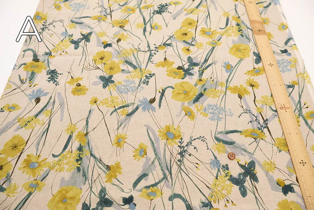 C/L Sheeting Printed Fabric - Flowers - nomura tailor