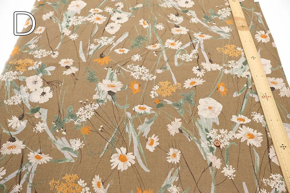 C/L Sheeting Printed Fabric - Flowers - nomura tailor